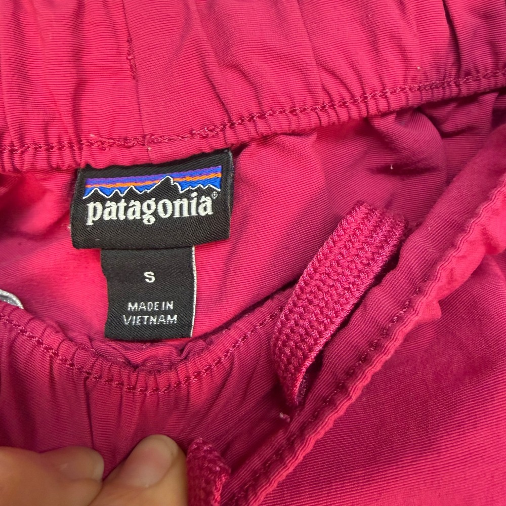 Patagonia Baggies Shorts Womens Small Pink Magenta Elastic Waist Hiking Water - Picture 4 of 8